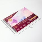 Альбом для акварели, бумага 300 г/м2, 190х270 мм, среднее зерно, 16 листов, гребень, BRAUBERG ART "PREMIERE", 113212