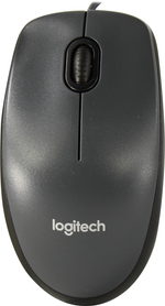 Манипулятор Logitech Mouse M90 Dark Grey &lt;910-001793&gt; (RTL) USB 3btn+Roll