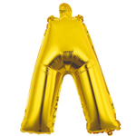 Шар фольгированный Буква Л 35 см (Золотой)
