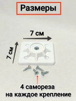 Крепление для ножек стола, стула табурета, пластиковое