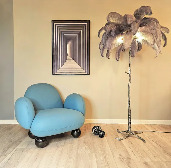 Кресло Oppo, голубое