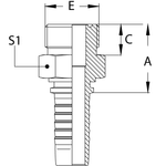 Фитинг DN 12 ORFS (Ш) 1.3/16