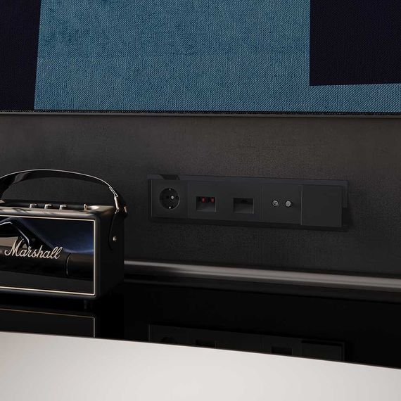 Вывод кабеля Voltum S70, (черный матовый) VLS080208