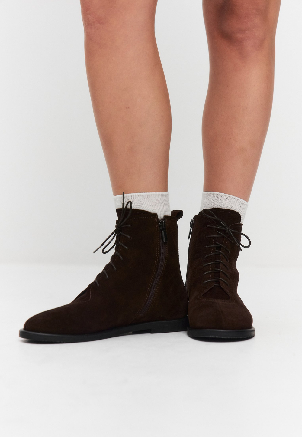 Ботинки // Ellie // Chocolate // Suede