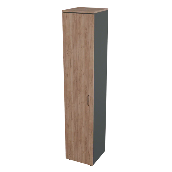 Шкаф для документов высокий узкий закрытый Prego office 403х420х2000 ПОШВУ-1