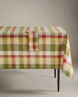 Zara Home скатерть из хлопка, клетка, 150 150 см · 4215/021