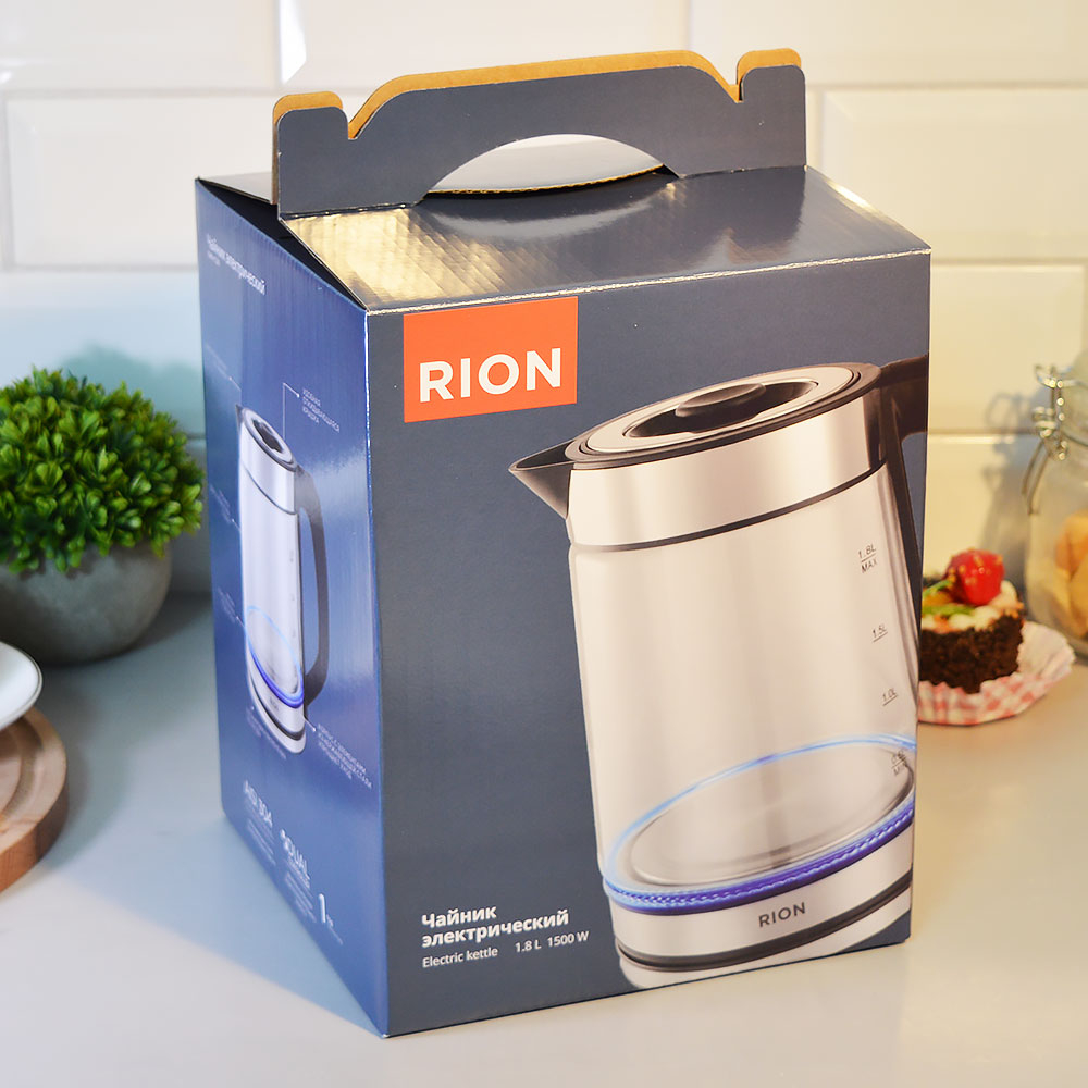 Чайник электрический 1,8л "Rion", 1500Вт, нерж