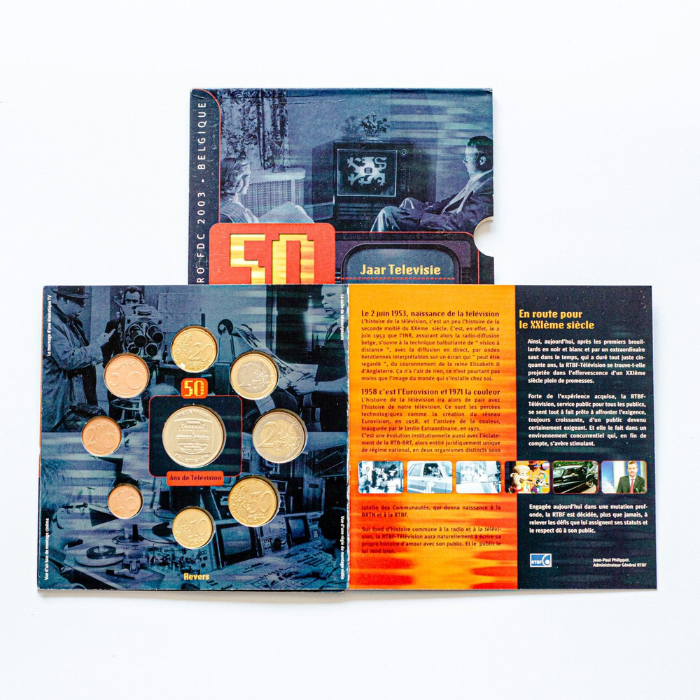 Belgium 2003 Year Set – "50 Jaar Televisie / Ans de Television"