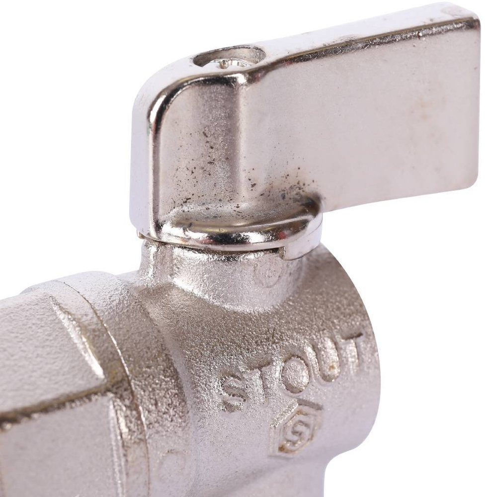 Кран шаровой угловой для стиральных машин 1/2" х 3/4"