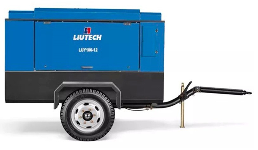 Компрессор винтовой передвижной дизельный LIUTECH LUY100-12 на шасси W255-460