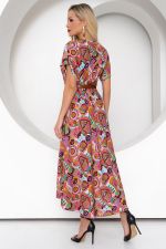 Платье Рада (розовый/принт) Р11-1166/2 Nikol