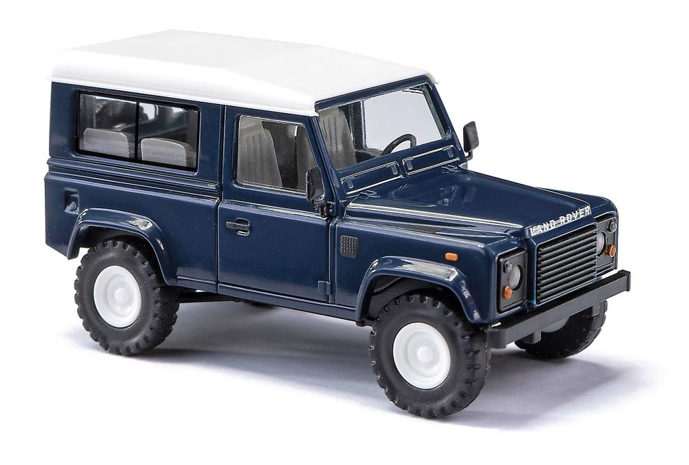 Автомобиль Land Rover Defender 90, короткий, синий (H0, 1:87)