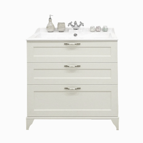 Тумба под раковину Акватон Леон 80 Н дуб белый