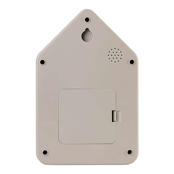 Часы настенные с маятником qq-up, серо-бежевые