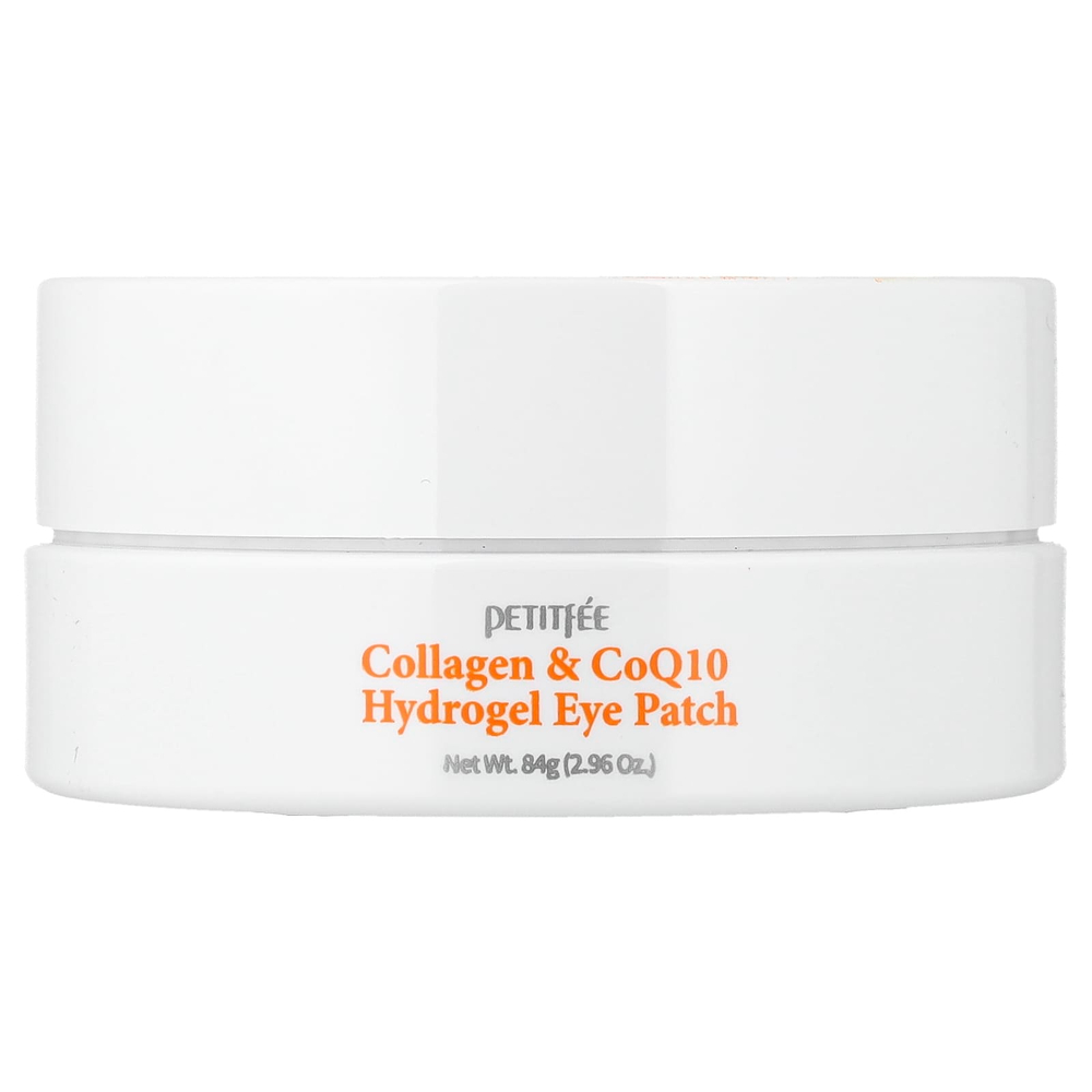 Petitfee, гидрогелевые патчи для глаз с коллагеном и коэнзимом Q10, 60 шт., 84 г (2,96 унции)