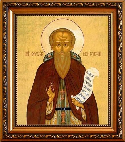 Ферапонт Монзенский, Галичский Преподобный. Икона на холсте.