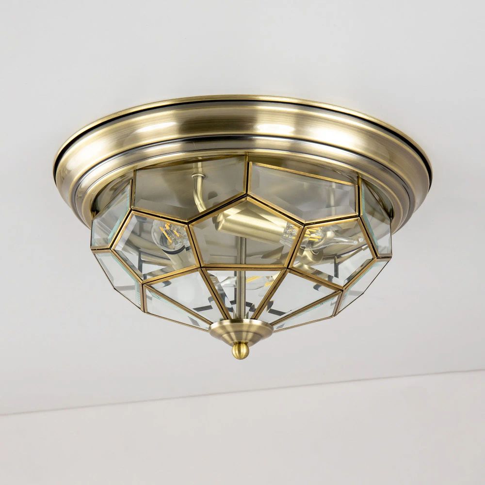 Citilux Витра-1 CL442530 Люстра потолочная витражная Бронза