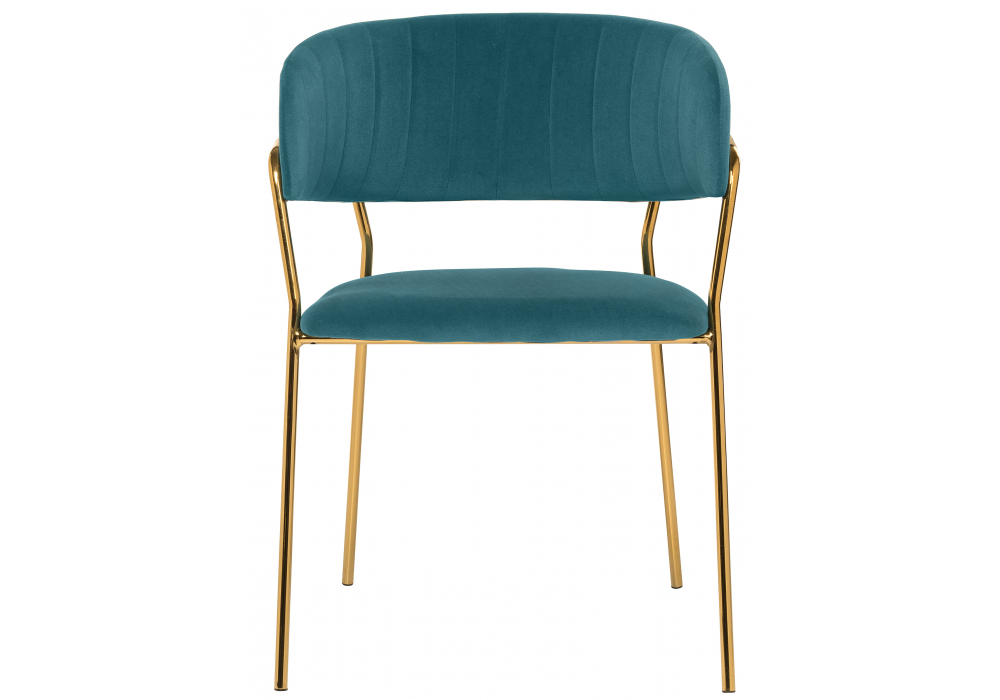 Стул на металлокаркасе Woodville на металлокаркасе Kamelia green, gold