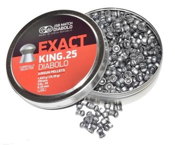 Пули JSB Exact King.25 Diabolo 1,645 г. 6,35 мм. (350 шт.)