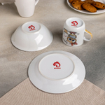 3850493 Набор детской посуды Доляна «Совёнок», 3 предмета: кружка 250 мл, миска 400 мл, тарелка 18 с