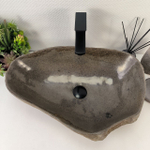 Раковина из речного камня RS-65134 57*39*15 0862