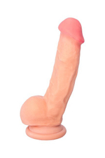 Реалистичный гибкий фаллос на присоске Real Stick Elite (Цвет: телесный)