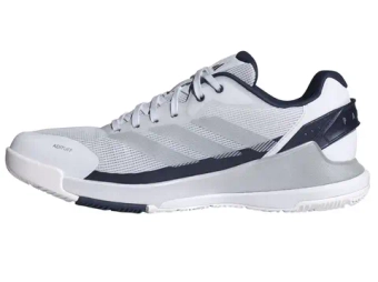 Мужские кросовки для Padel Adidas Crazyquick LS Padel M - cloud white/silver metallic/dark blue