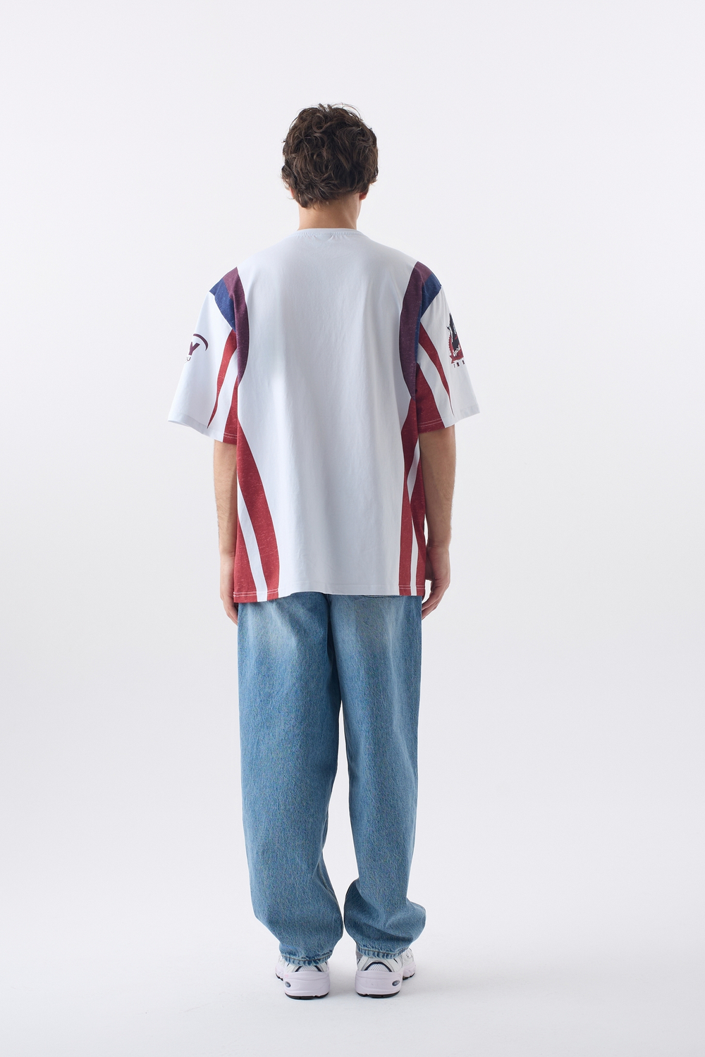 Футболка мужская Oversize с пич эффектом "Retro Sport"
