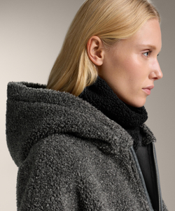 Oysho Снуд из искусственной овчины, черный