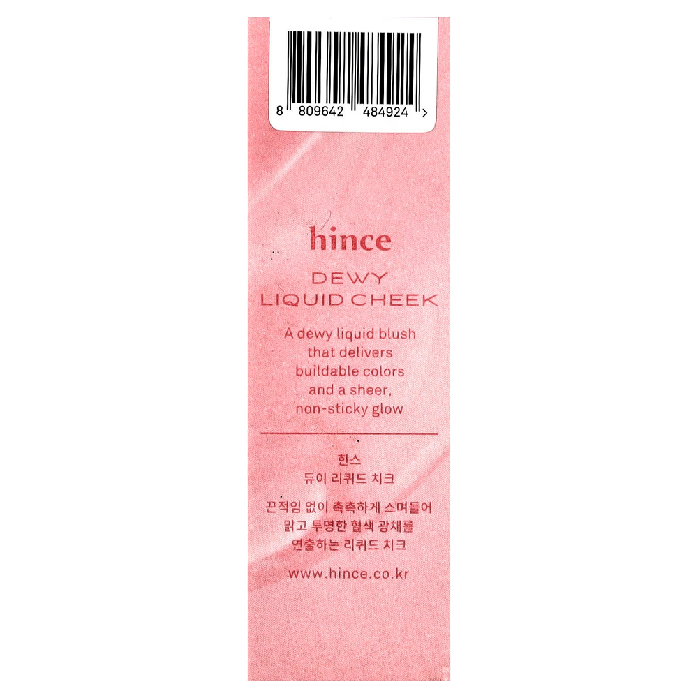 Hince, Dewy Liquid Cheek, LC004, лиловый, 6 мл (0,2 жидк. унции)