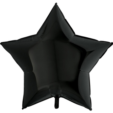 Фольгированная фигура, звезда, 36"/91СМ Пастель Black