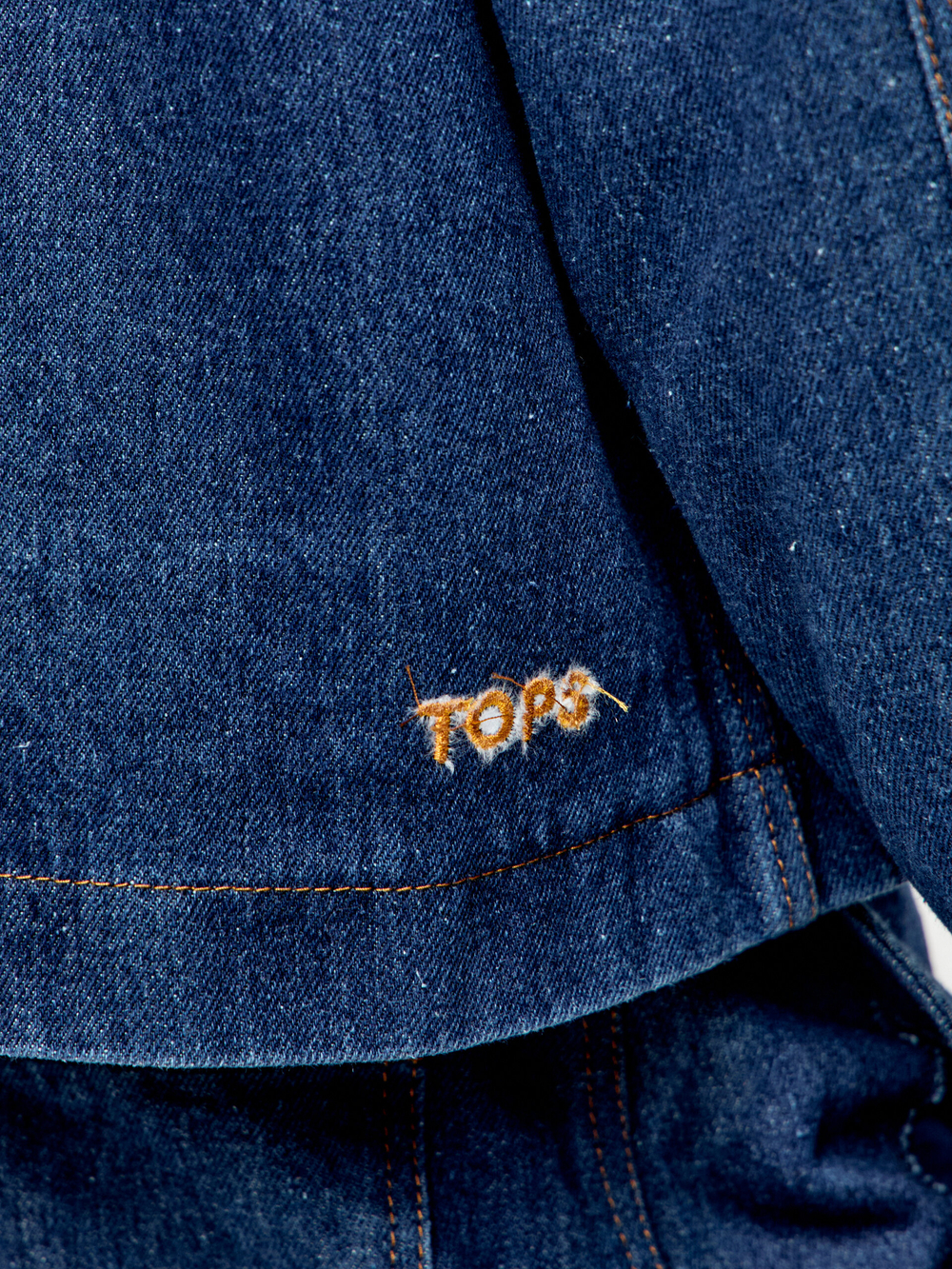 Куртка джинсовая с мраморным эффектом