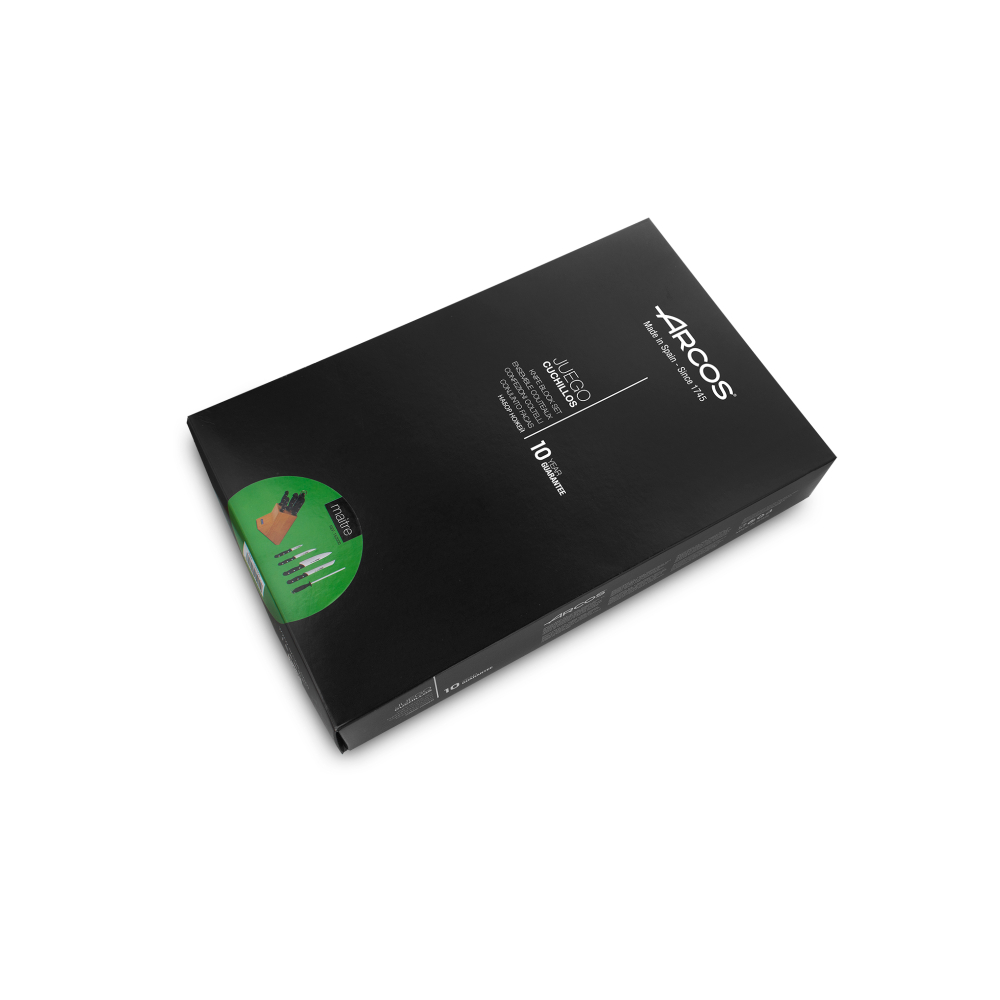 Набор ножей 4шт с мусатом в подставке Arcos Maitre