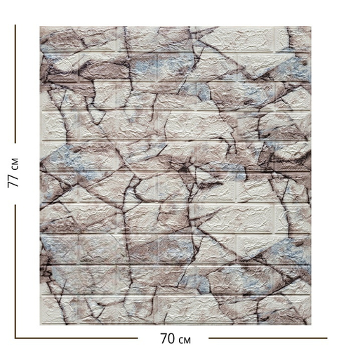 Самоклеящаяся мягкая панель ПВХ Альбион 770х700х3 мм