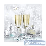 Салфетки бумажные 33*33 Home Collection Classic Брызги шампанского, 3 сл., 20л