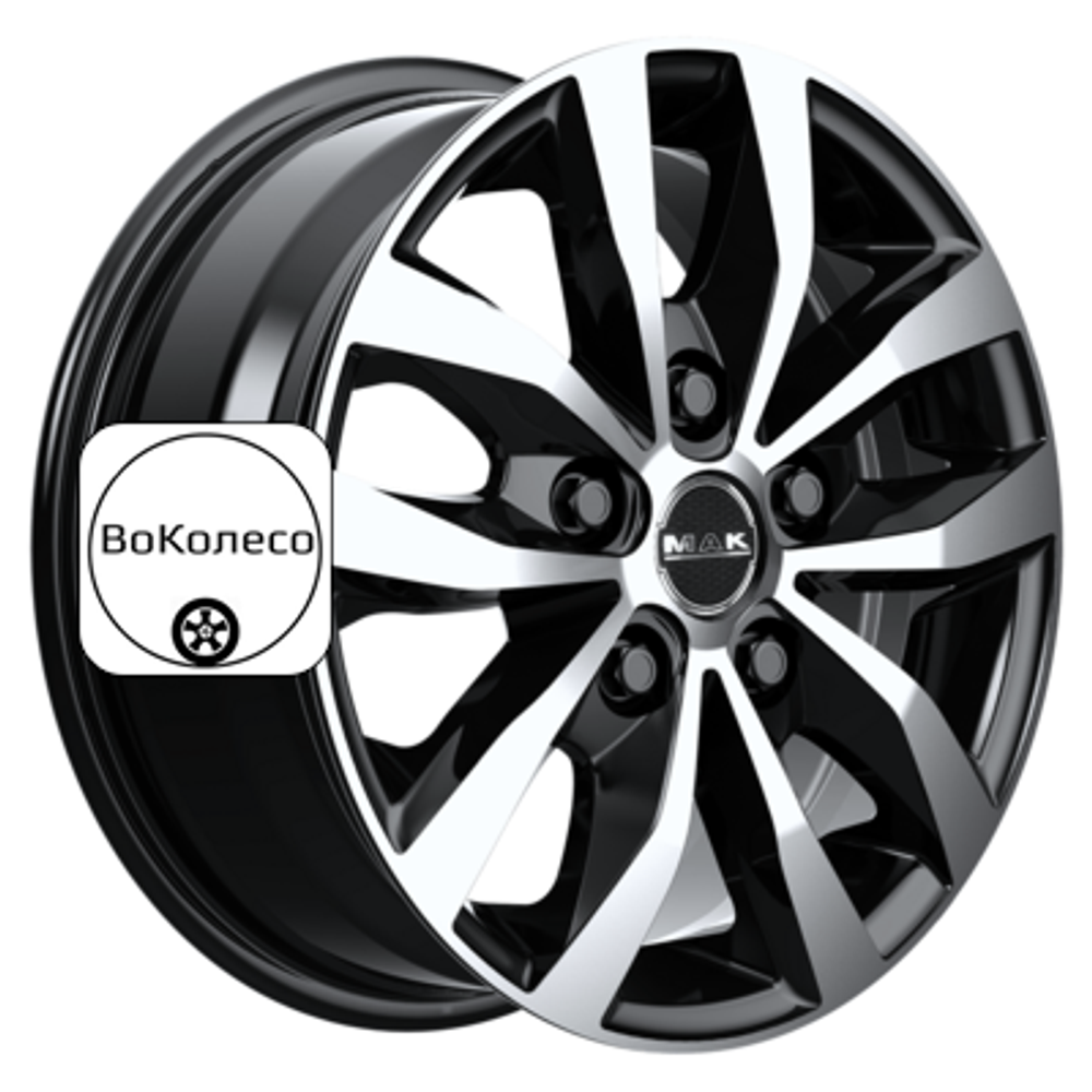 7x17/5x112 ET51 D66,6 Load 5 Black mirror MAK