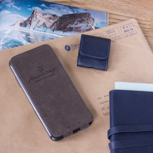 Чехол для iPhone XS Max из натуральной кожи теленка, цвета индиго