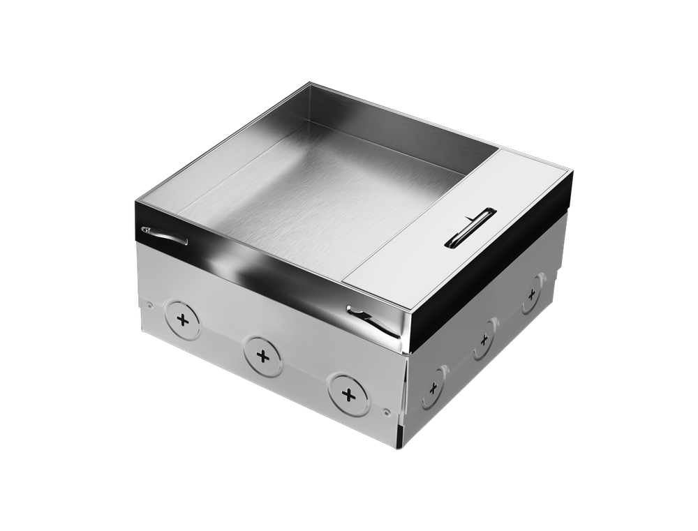 Лючок в пол 12 мод. (6 мод. 45х45 мм.) верт. установка