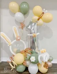 Композиция из шаров на 1 годик №3