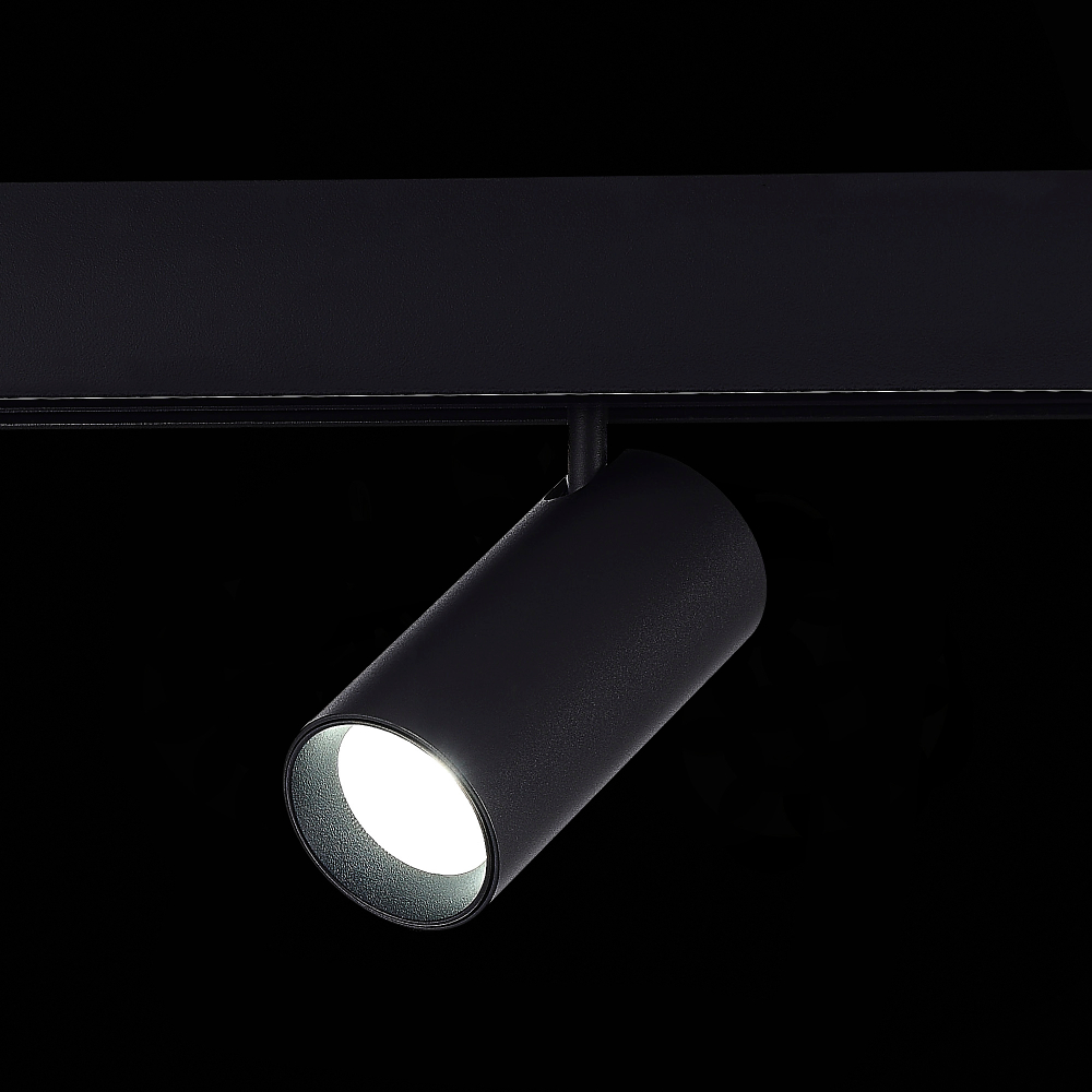 ST375.406.12 Магнитный трековый светильник SMART Черный LED 1*12W 2700K-6500K 1 080Lm Ra90 36° IP20 L115xW55xH95 48V