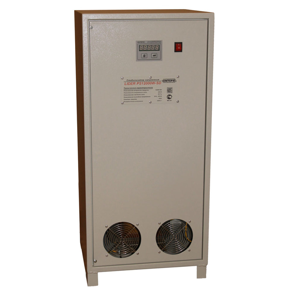Стабилизатор переменного напряжения LIDER PS10000 W-SD