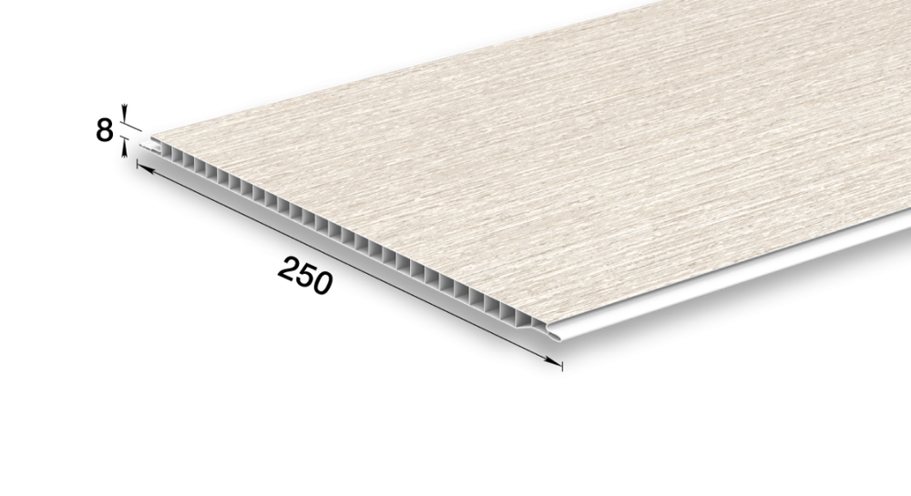 Панель ПВХ Идеал Ламини 193 Кирпич бежевый 2700х250 мм