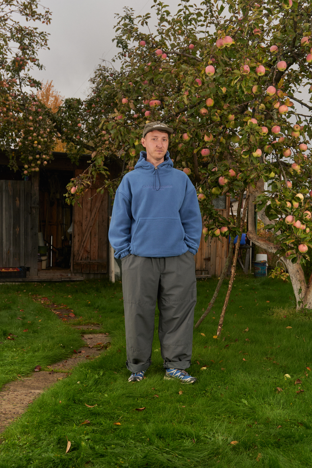 Худи Called a Garment Wrap "Indigo" Men's