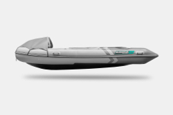 Надувная лодка GLADIATOR E450PRO светло-темносерый