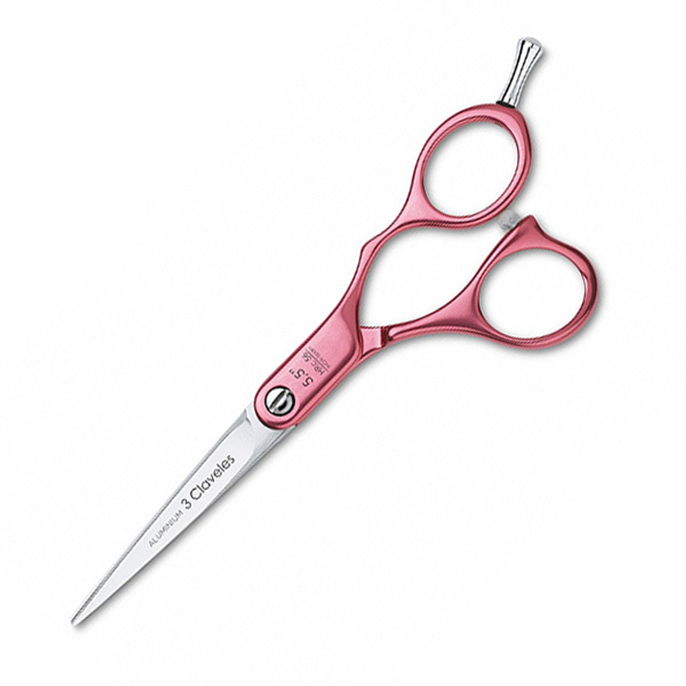 Ножницы парикмахерские 5.5" 3 Claveles Duraluminium Pink 12691