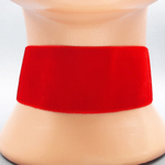 Красный бархатный чокер без подвески 4 см.
