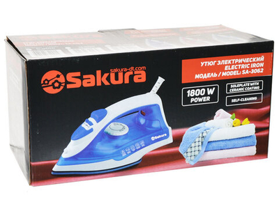 Утюг 1800Вт керамическая подошва SA-3062CBL