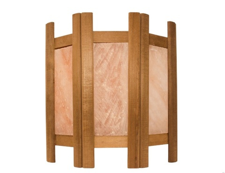 Абажур из термолипы и розовой соли 34х32х13 см