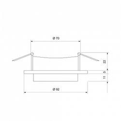 Встраиваемый светильник Elektrostandard Solar a053343