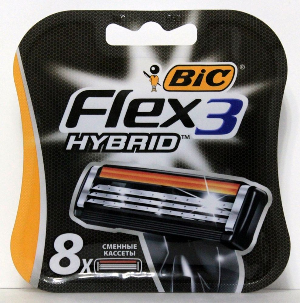 Bic кассеты для бритья Bic Flex-3 Hybrid 8 шт